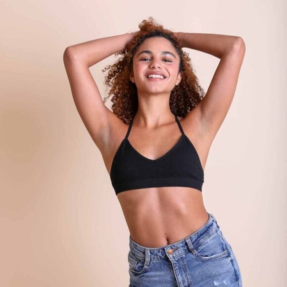 Trïbe Crescent Moon Dream Catcher Tattoo Mesh Racerback Bralette Size Large NWT - Picture 2 of 4